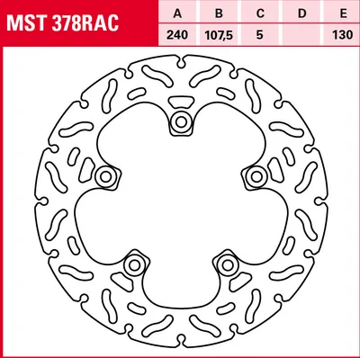 Produktbild von TRW Bremsscheibe Sportiv starr MST378RAC 690 SMC KTM 690 LC4