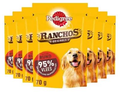 Productafbeelding van Pedigree Hondenkoekjes - Ranchos Original - Rundvlees - 7 x 70g