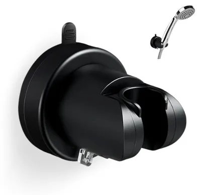 Imagen del producto de Cabezal de ducha con ventosa, soporte universal para cabezal de ducha, sin necesidad de taladrar, color , para el baño