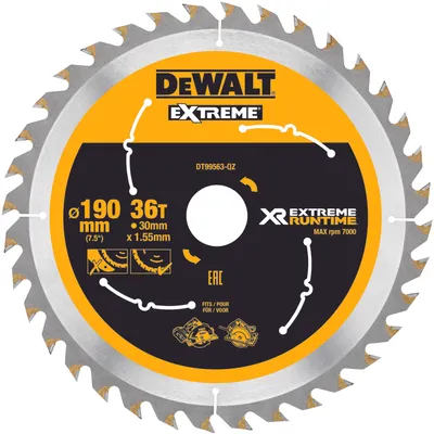 Immagine prodotto di Dewalt DT99563 Lama per sega circolare portatile 190 x 30 x 1,55 mm 36 denti