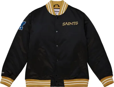 Produktbild von New Orleans Saints NFL Mitchell & Ness Heavyweight Satin Jacke Schwarz-S