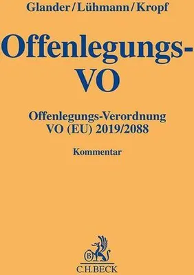 Immagine prodotto di C. H. Beck Rechtskommentar Offenlegungs-VO: Nachhaltigkeitsbezogene Offenlegungspflichten im Finanzdienstleistungssektor