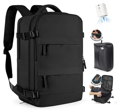 Produktbild von Rucksack mit Vakuumkompression und Pumpe - Handgepäck für Reisen