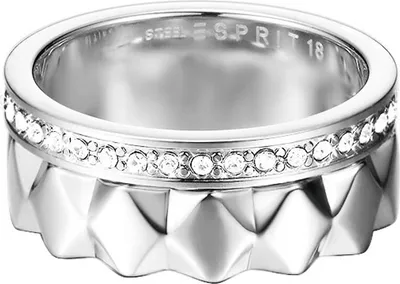 Produktbild von Esprit Damen Ring Edelstahl Silber JW52891 Zirkonia Ring-Set ESSE11041A1, Ringgröße:57 (18.1 mm Ø)