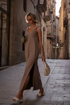 Produktbild von Made of Emotion Maxikleid für Frauen Joljim M791 kakao M