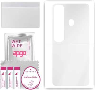 Produktbild von apgo Rückseite Schutzfolie, klar, kompatibel mit Tecno Spark 7 Pro, Hinten Hydrogel-Displayschutzfolie mit Positionierhilfe, kratzfest, einfache Montage