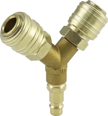Image de Distributeur d'air comprimé 2-fois raccords cuivre DN 7,2 Distributeur 1/4 pouce