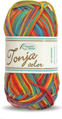 Produktbild von Rellana Tonja Color Topflappengarn 100%Baumwolle Schulgarn 50 g =85m 466