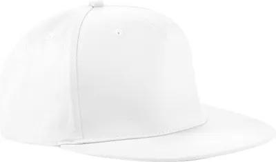 Produktbild von Beechfield Uni Retro Rapper Baseballkappe RW256 (Einheitsgröße) (Weiß)
