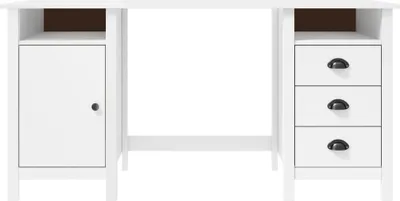 Immagine prodotto di Credenza Hill Bianca 150x50x74 cm in Legno Massello di Pino
