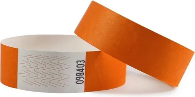 Produktbild von CombiCraft Tyvek Einlassbänder Neonorange – 500 Stück