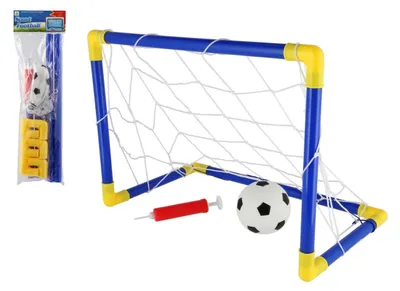 Image de But de football en plastique 44 x 31 cm avec ballon et pompe dans un sac de 14 x 46 x 4 cm