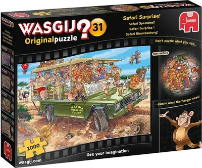 Produktbild von Wasgij Original 31 - Safari Überraschung! - 1000 Teile, 1000 Stück(e), Comics, 12 Jahr(e)