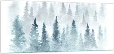 Produktbild von Bilder auf glas - Bäume Wald Natur - 100x40cm - Glasbilder - Wandbilder - Kunstdruck - zum Aufhängen bereit - Wanddekoration aus Glas - Glas Bilder - Wandbild auf Glas - Einteilig - GAB100x40-3981