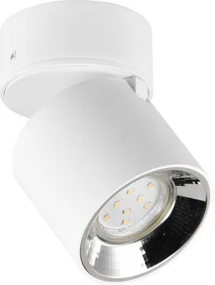 Image de Spot Guayana blanc 1xGU10x10W en métal, dimensions : 12 x 8,7 x 8,7 cm, IP20, Trio