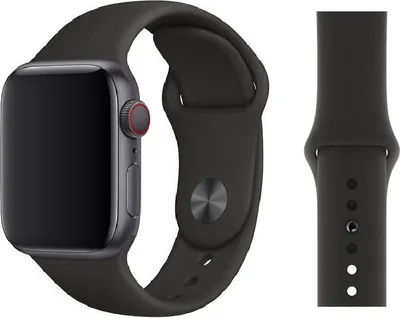 Produktbild von Original Apple Sport Armband M/L 42/44/45mm MJ4N2ZM/A Black 1. Gen