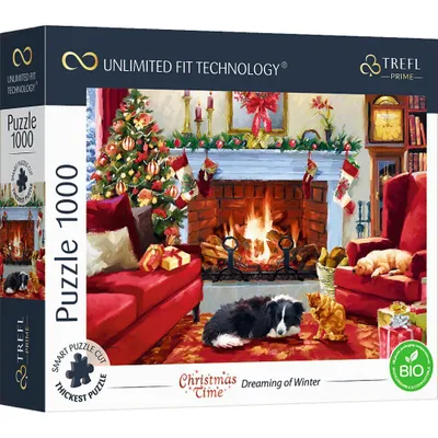 Produktbild von Trefl Puzzle 1000 Teile Winter - Dreaming of Winter Motiv