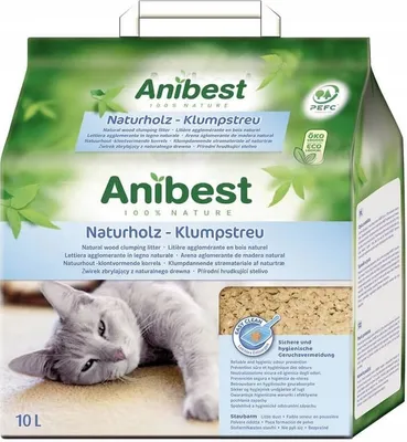 Zdjęcie produktu dla Anibest Żwirek drewniany dla kota 10L / 4,3kg