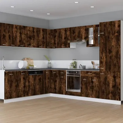 Produktbild von "Winterschlussverkauf "Sideboard Küche Moderne - CLORIS - Buffetschrank - Herdumbauschrank Lyon Räuchereiche 60x46x81,5 cm Holzwerkstoff - DEMöbel9163279