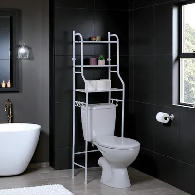 Image de Etagere De Rangement Wc 155x48x25cm
