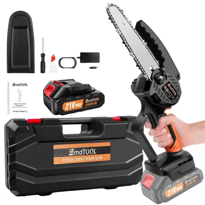 Immagine prodotto di Motosega elettrica, motore potente, design leggero, 1 batteria