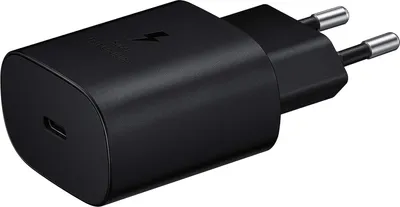 Produktbild von 25W Super-Schnell-Ladegerät TA800 für Original Samsung Galaxy A54 5G, A34 5G, A14 5G Schwarz 3A Netzteil super-Fast-Charging USB-Typ-C-Adapter