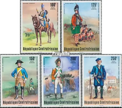 Produktbild von Briefmarken Zentralafrikanische Republik 1976 Mi 407-411 (kompl.Ausg.) postfrisch Unabhängigkeit der USA