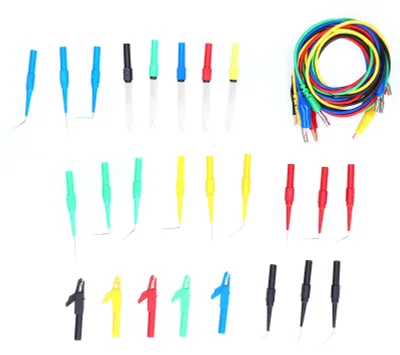 Produktbild von Bananenstecker-Testkabel auf Krokodilklemmenstecker-Leitungskabel-Set mit Rückprüfspitze