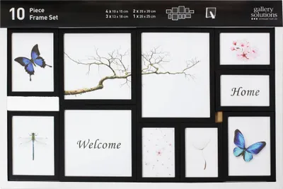 Zdjęcie produktu dla Nielsen 10er Frame Set schwarz Kunststoff Wechselrahmen 8999176