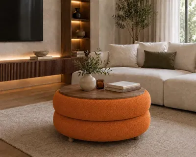 Productafbeelding van Skye Decor, Nesting Tafelset (3 delen) - Saffier Eikenhout, 100% Melamine | 100% melaminecoating op spaanplaat, modern voor thuiswerk en studie