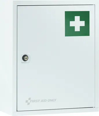 Produktbild von First Aid Only Medizinschrank Weiß mit 2 Fächern