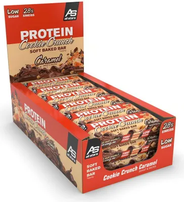 Produktbild von All Stars Protein Cookie Crunch Bar – 18 Riegel a 50 g Caramel Sweet and Salted