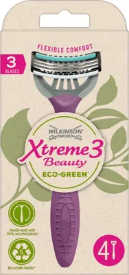 Produktbild von Wilkinson Xtreme3 Schönheit Eco Grün 4 Stück