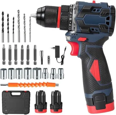 Produktbild von Kompaktes 23in1-Bohrset, verstellbar, handbetrieben, universell