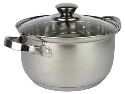 Productafbeelding van RVS Kookpan met Glasdeksel 24 cm