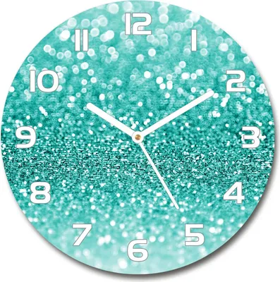 Produktbild von Wanduhr aus Glas 30fi Glasbild Glasuhr Gehärtetes Glas - weisse-zeiger - Frippery