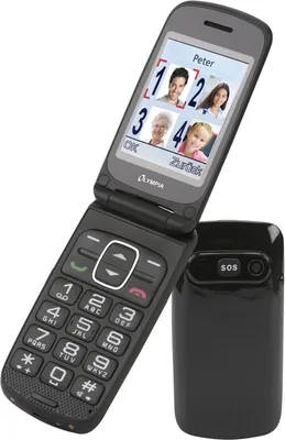 Produktbild von Olympia Primus, Klappgehäuse, Dual-SIM, 6,1 cm (2.4"), 600 mAh, Schwarz