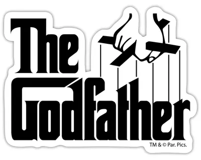 Produktbild von Spreadshirt Der Pate The Godfather Marionette Logo Sticker Aufkleber, 10 x 10 cm, Mattweiß