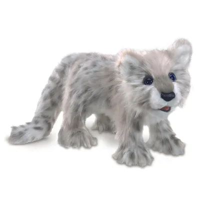 Produktbild von Folkmanis Handpuppe Baby Schneeleopard 3137