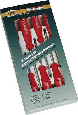 Produktbild von BRÜDER MANNESMANN M 1190-07-GS Schraubendrehersatz, 7-tlg.