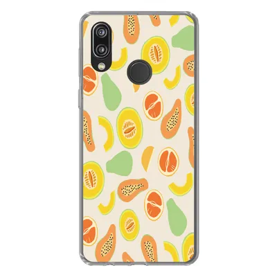 Produktbild von MuchoWow® Handyhülle Schutzhülle Hülle für Huawei P20 Lite (2020) Obst - Muster - Melone Silikon Softcase Handy Hülle - Kartenhalter
