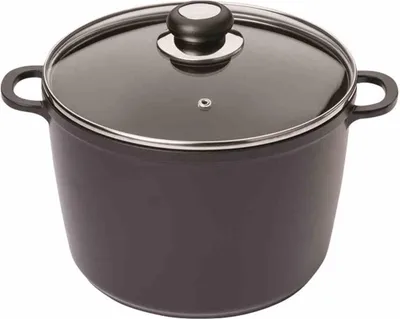 Zdjęcie produktu dla Karl Krüger 81195D Odlewany aluminiowy garnek uniwersalny Delta ze szklaną pokrywką, 24 cm