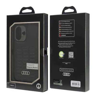 Image de Audi Synthetic Leather Magsafe Iphone 16Plus 6.7 Czarny/Black Hardcase Au-Tpupcmip16M-Gt/D3-Bk