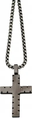 Produktbild von CEM 4-203222-001 ST-00096K Edelstahl Herrencollier mit Kreuz