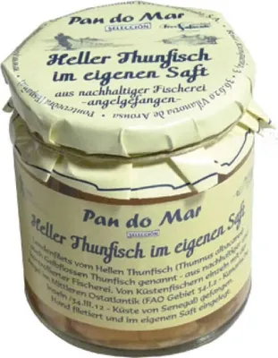 Produktbild von Thunfisch hell im eigenen Saft - Glas 220g