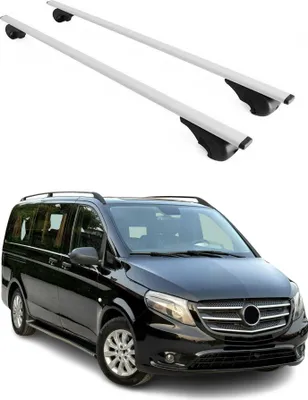 Obrázek produktu pro Příčníky střešních nosičů pro Mercedes Vito W447 2014-2024, stříbrné