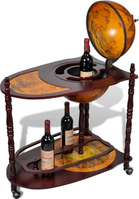 Obrázek produktu pro vidaXL Globe Bar Table Eucalyptus Wood Freestanding