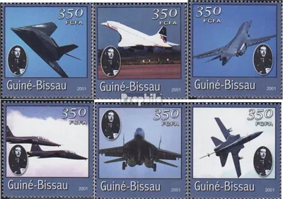 Produktbild von Briefmarken Guinea-Bissau 2001 Mi 1779-1784 postfrisch Transport- und Verkehrsmittel