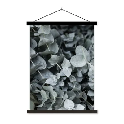 Produktbild von MuchoWow® Textilposter Natur - Pflanzen - Eukalyptus - Blätter 90x120 cm mit schwarzem Rahmen - Dekoration