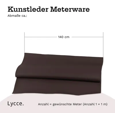 Kunstleder braun restposten lagerverkauf ausverkauf